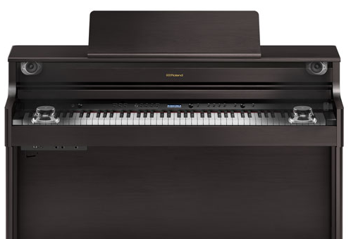 Roland HP704 CH Piano Vertical Premium Preto Acetinado. 10 ANOS GARANTIA Roland