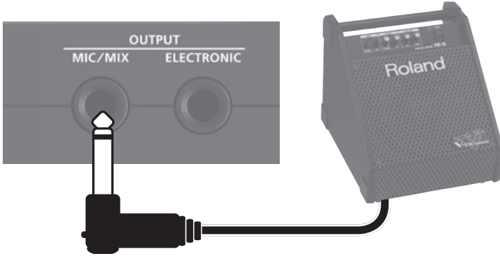 <b>Roland EC-10M Modulo de Sons com Microfone incluído para Cajon Acústico</b>