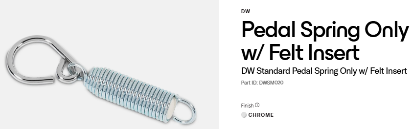 DWSM020 DW Standard Pedal Spring Only w/ Felt Insert