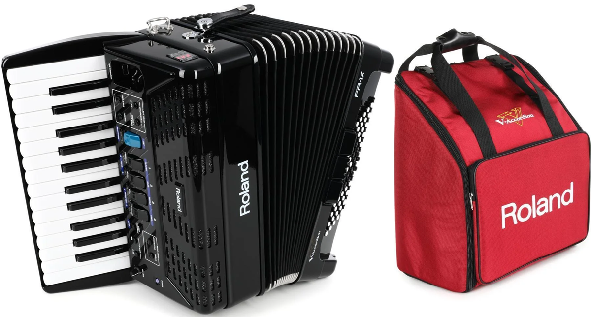 <b>Roland FR-1X BK Acordeão Teclas + Saco Almofadado Roland BAG-FR-1</b>