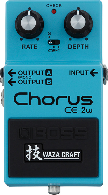 <b>BOSS CE-2W Pedal CHORUS Edi&ccedil;&atilde;o Especial BOSS WAZA CRAFT</b>