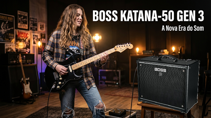 BOSS KATANA 50 GEN 3 Combo Guitarra 50W mais vendido!