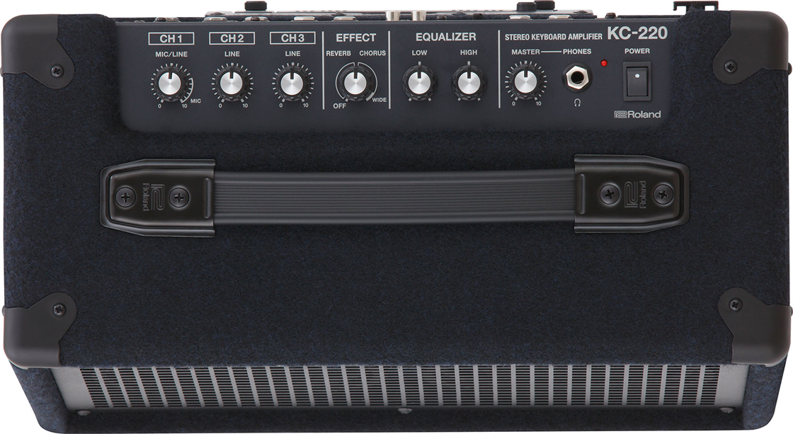 <b>Roland KC-220 Amplificador Stereo para Teclados 30W alimentado a pilhas</b>