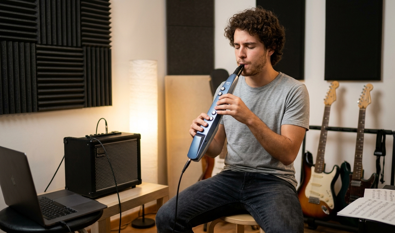 Roland Aerophone MINI AE-01 Dedilhado baseado na Flauta Tradicional
