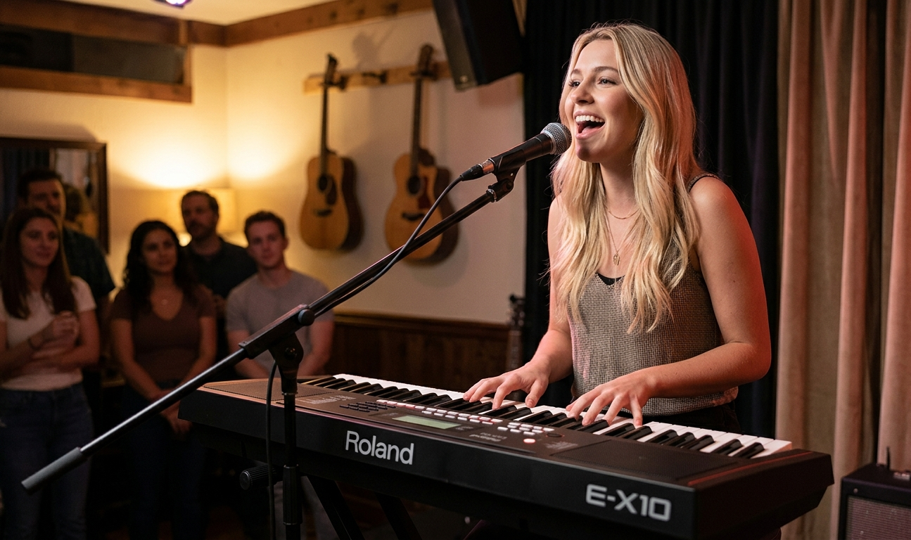 <b>Roland E-X10 PRO Piano Port&aacute;til Inicia&ccedil;&atilde;o com Ritmos 61-teclas</b>