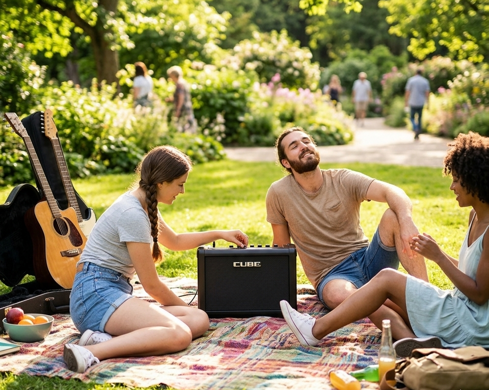 <b>Roland CUBE STREET MINI Coluna Port&aacute;til Bluetooth Multi-aplica&ccedil;&otilde;es</b>