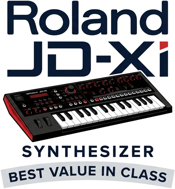 <b>Roland JD-Xi Sintetizador Anal&oacute;gico & Digital com Patterns Ritmos</b>