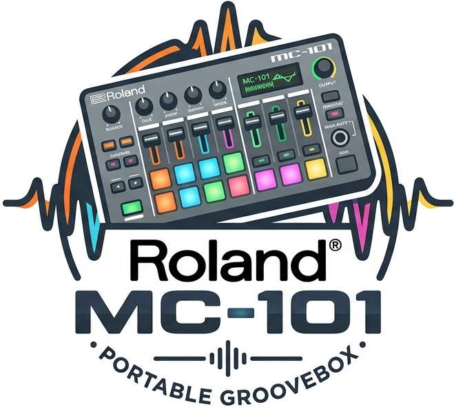 Roland MC-101 Estúdio Produção com Sintetizador + Sequenciador ...