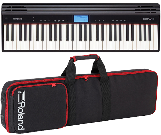 <b>Roland GO:PIANO 61 + Saco Almofadado Roland CB-GO61KP</b>