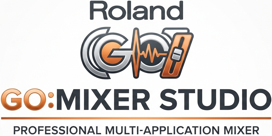 <b>Roland GO:MIXER STUDIO mesa mistura interface audio</b>