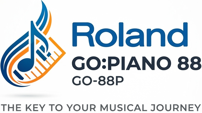 Piano Portátil Roland GO:PIANO 88 GO-88P com USB e Bluetooth