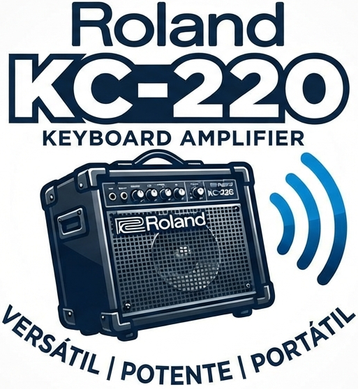 <b>Roland KC-220 Amplificador Stereo para Teclados 30W alimentado a pilhas</b>