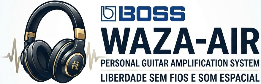 <b>BOSS WAZA AIR GUITAR Auscultadores Som 3D com Processador Efeitos Guitarra El&eacute;trica</b>