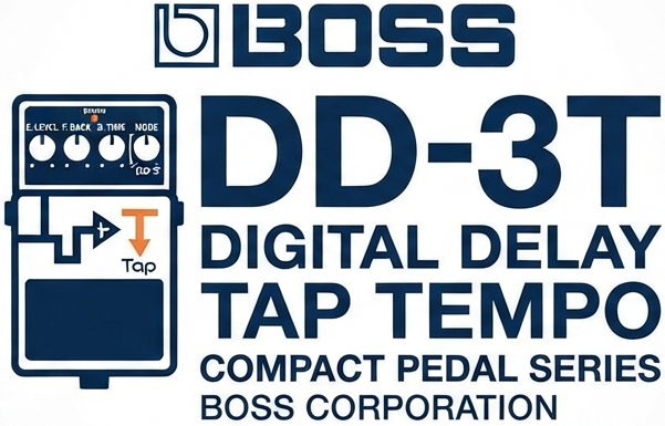 BOSS DD-3T Pedal Compacto Delay Digital para Guitarra El&eacute;trica