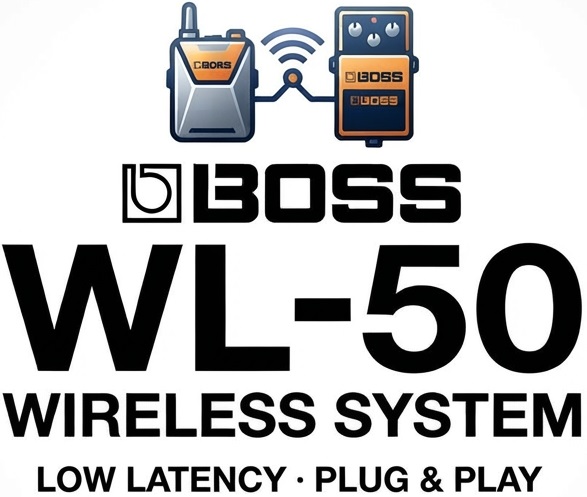 <b>BOSS WL-50 Sistema Sem-fios para Pedalboards GUITARRA e BAIXO</b>