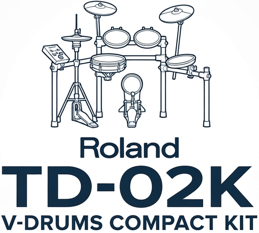Roland TD-02K E-Drum Set Conjunto Bateria Eletr&oacute;nica