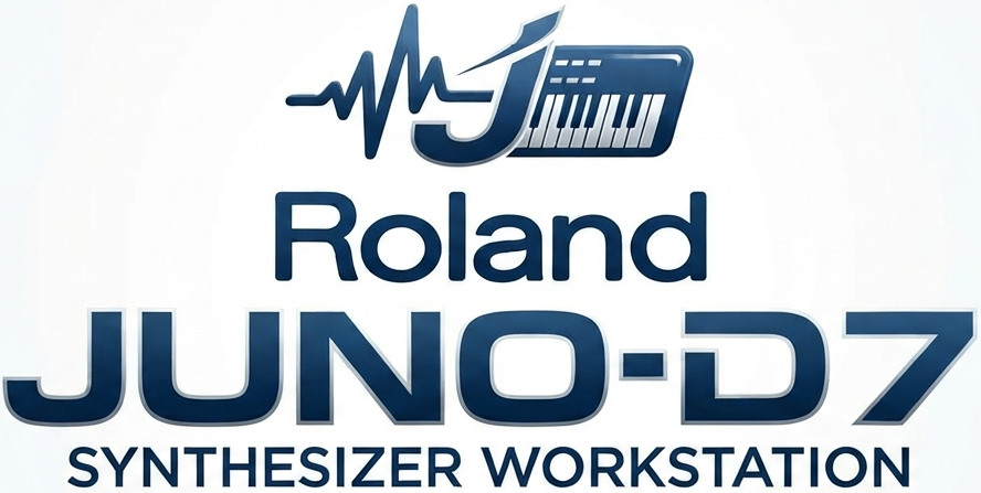 <b>Roland JUNO-D7 Sintetizador 3800 Sons 95 kits Bateria Visor Cores 76 teclas</b>
