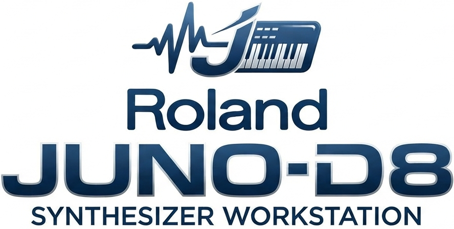 <b>Roland JUNO-D8 Sintetizador 3800 Sons 95 kits Bateria Visor Cores 88 teclas pesadas de piano</b>