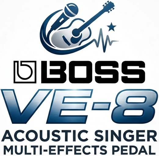 <b>BOSS VE-8 ACOUSTIC SINGER Processador Voz Profissional Harmonizer</b>