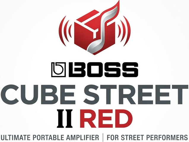 BOSS CUBE STREET II RED Vermelha Coluna Amplificada Multi-Aplica&ccedil;&otilde;es
