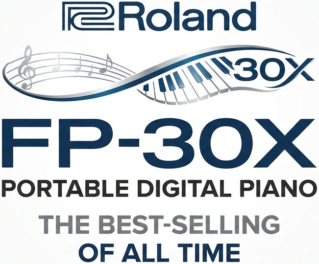 <b>Piano Port&aacute;til Roland FP-30X WH Branco com Porta USB e Bluetooth</b>