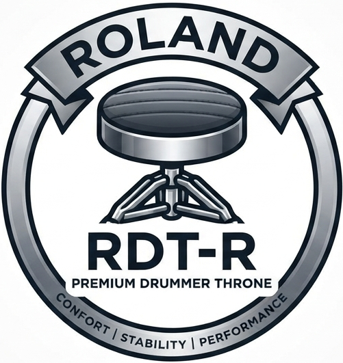 <b>Roland RDT-R Banco de Bateria Premium com Assento Redondo em Veludo</b>