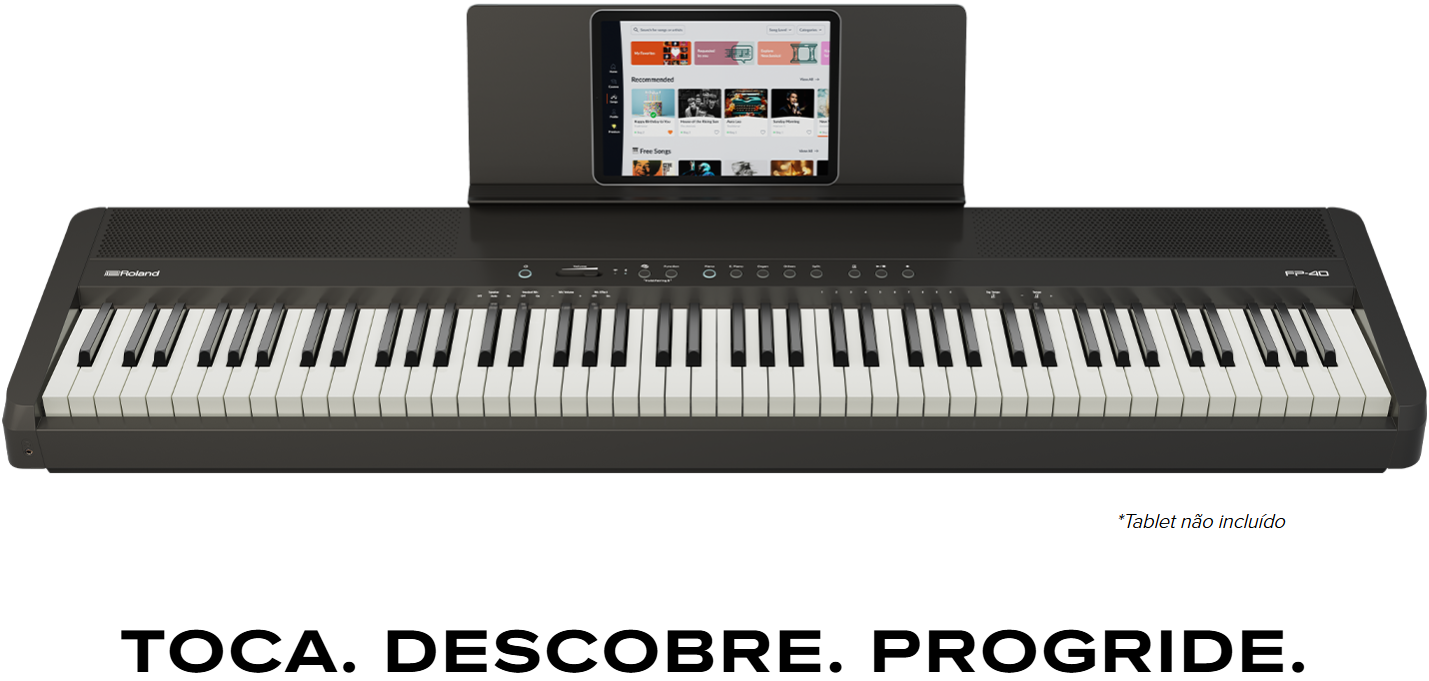 <b>Roland FP-40 Black Piano Digital Port&aacute;til com WI-FI nova app PIANO SPHERE NEW!</b>