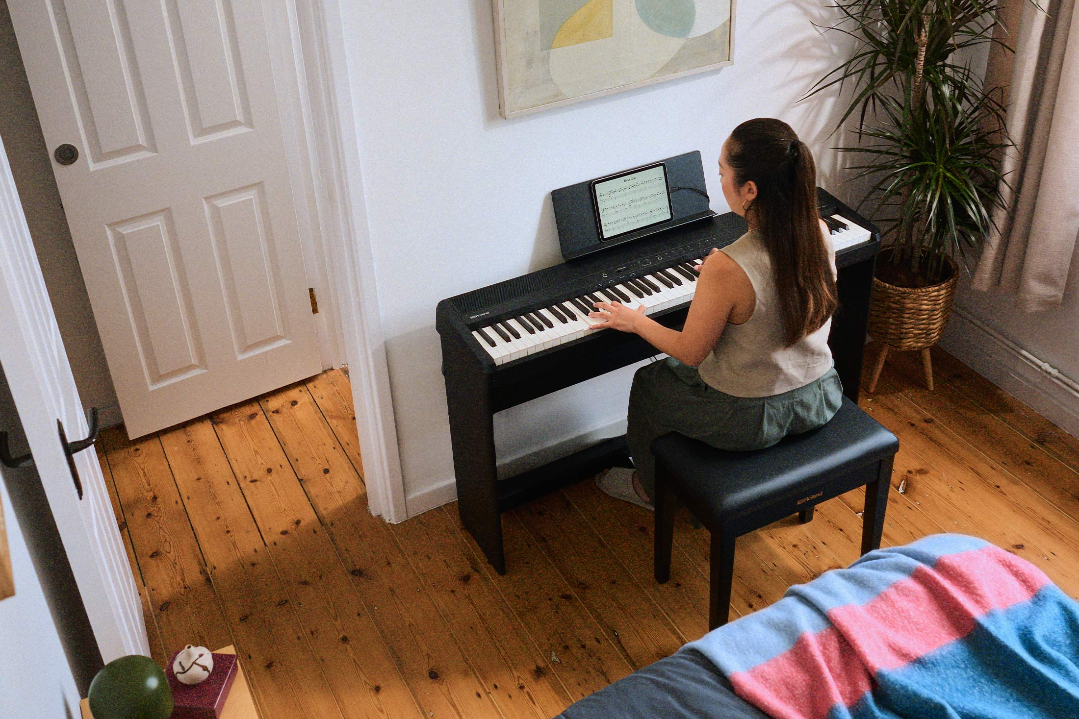 <b>Roland FP-40 Black Piano Digital Port&aacute;til com WI-FI nova app PIANO SPHERE NEW!</b>
