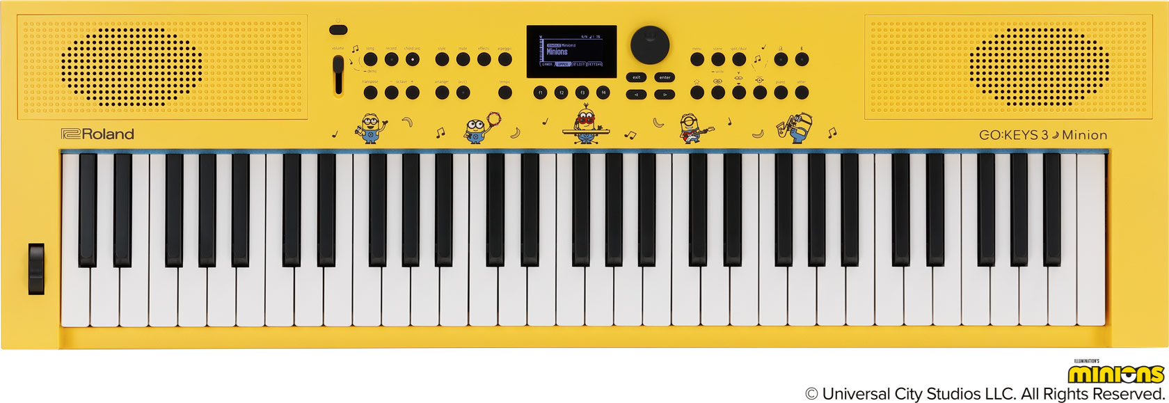 <b>Roland GO:KEYS 3 MINION INSPIRED BY ILLUMINATION’S MINIONS</b>
