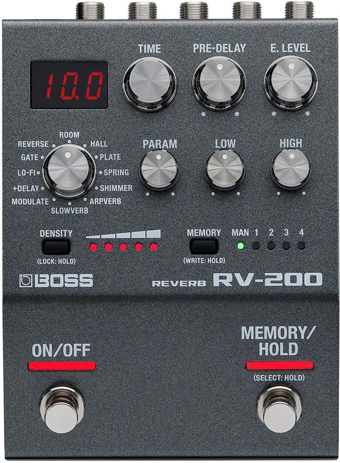 <b>BOSS RV-200 REVERB DIGITAL 12-Tipos Reverb 32-bits 96kHz</b>