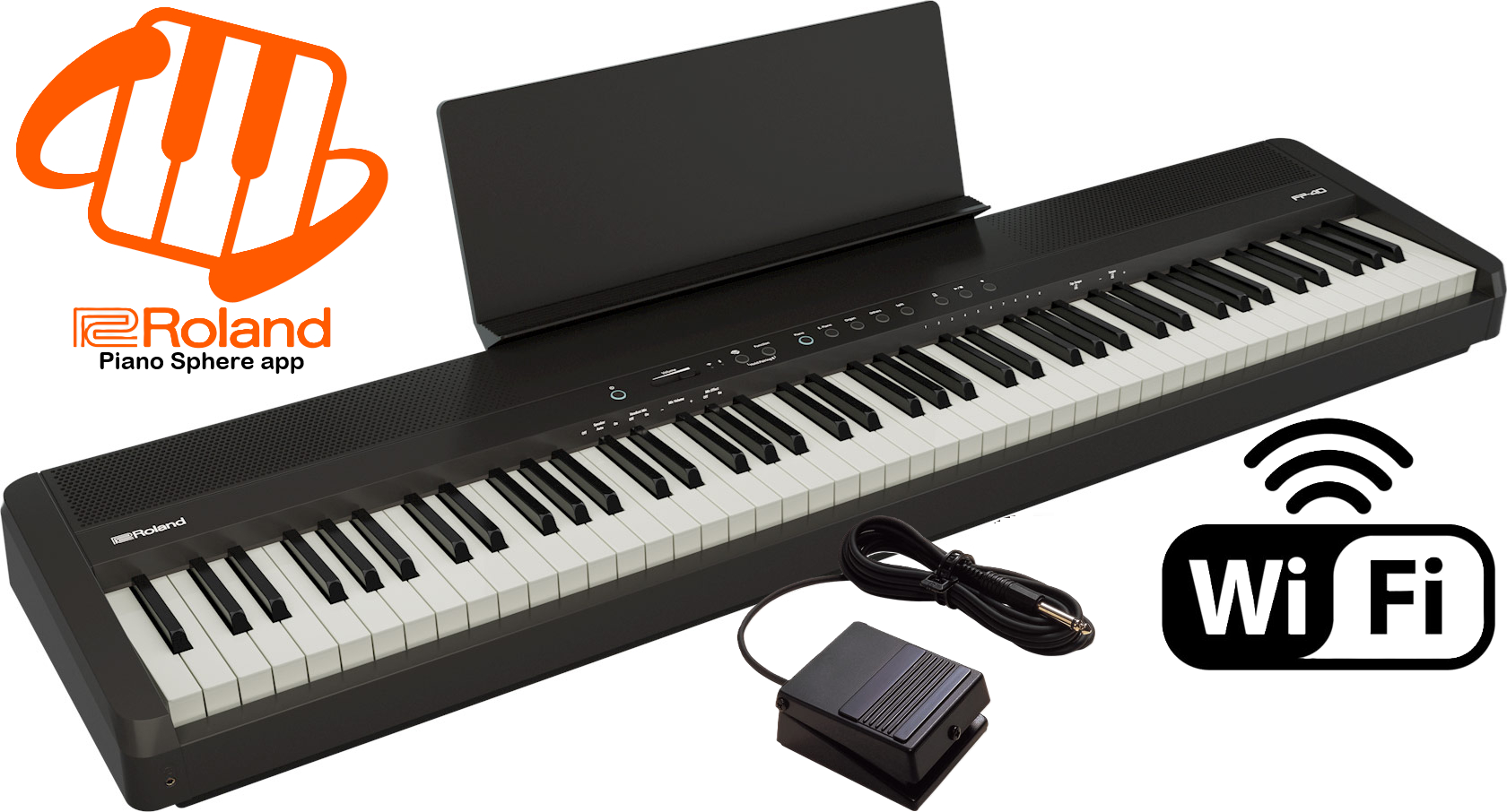 <b>Roland FP-40-BK PRETO Piano Digital com PIANO SPHERE</b>